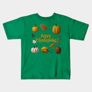 Happy Thanksgiving Greetings Kids T-Shirt